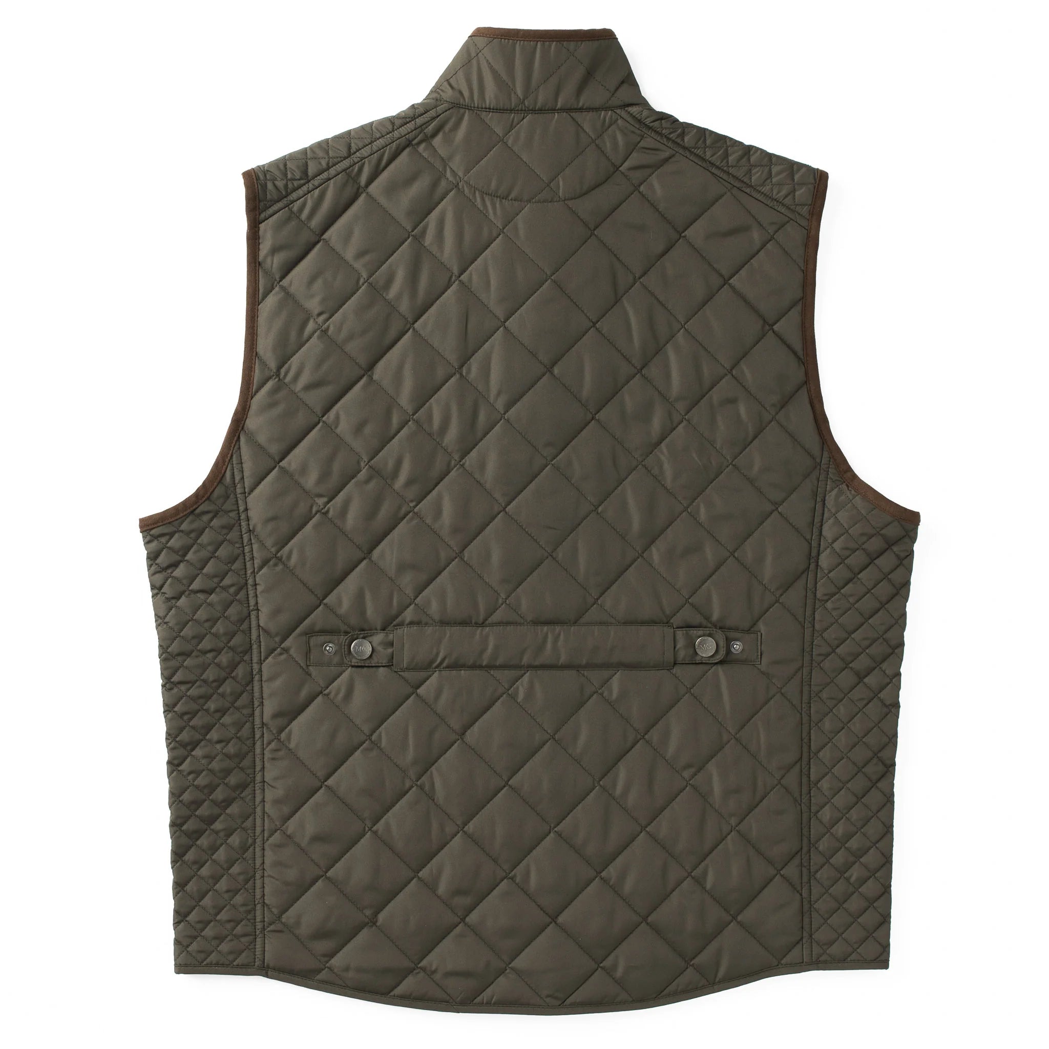 Madison Creek Greenville Diamond Quilted Nylon Vest in Loden