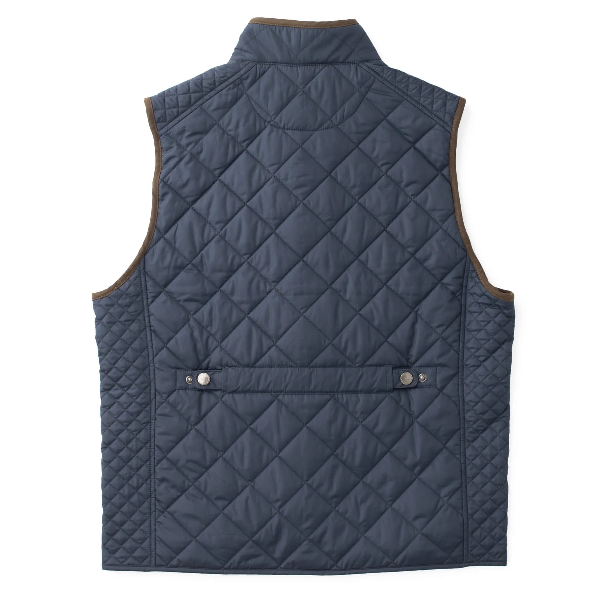 Madison Creek Greenville Diamond Quilted Nylon Vest in Navy