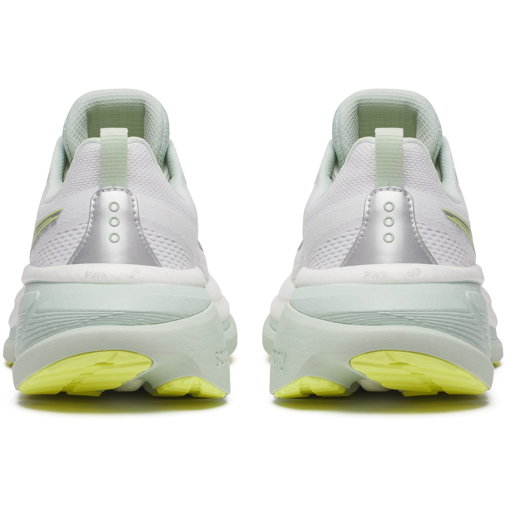 Women's Saucony Hurricane 25 Running Shoe in White | Mist