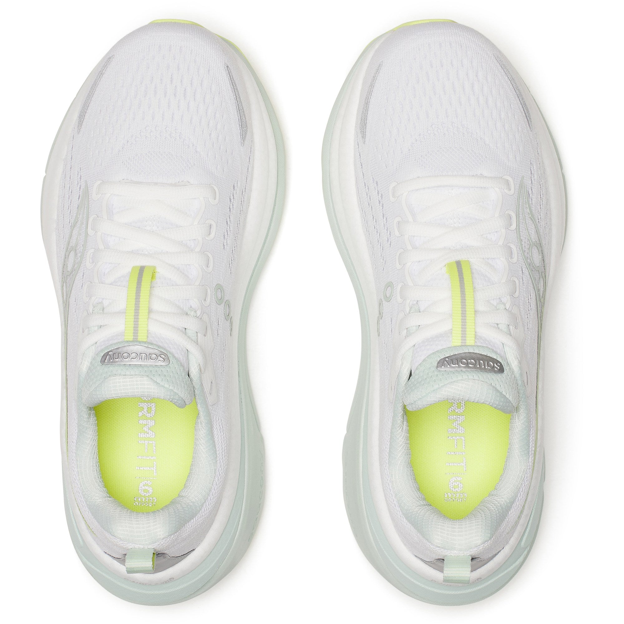 Women's Saucony Hurricane 25 Running Shoe in White | Mist