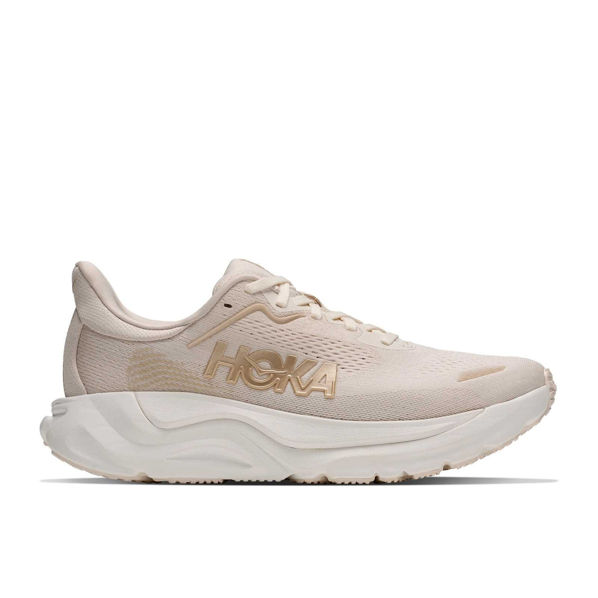 Women's HOKA Arahi 9 Running Shoe in Alabaster | Oat Milk