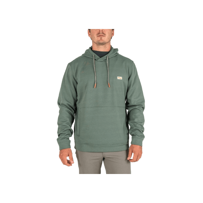 Marsh Nor'easter Pullover Hoodie in Light Olive Heather