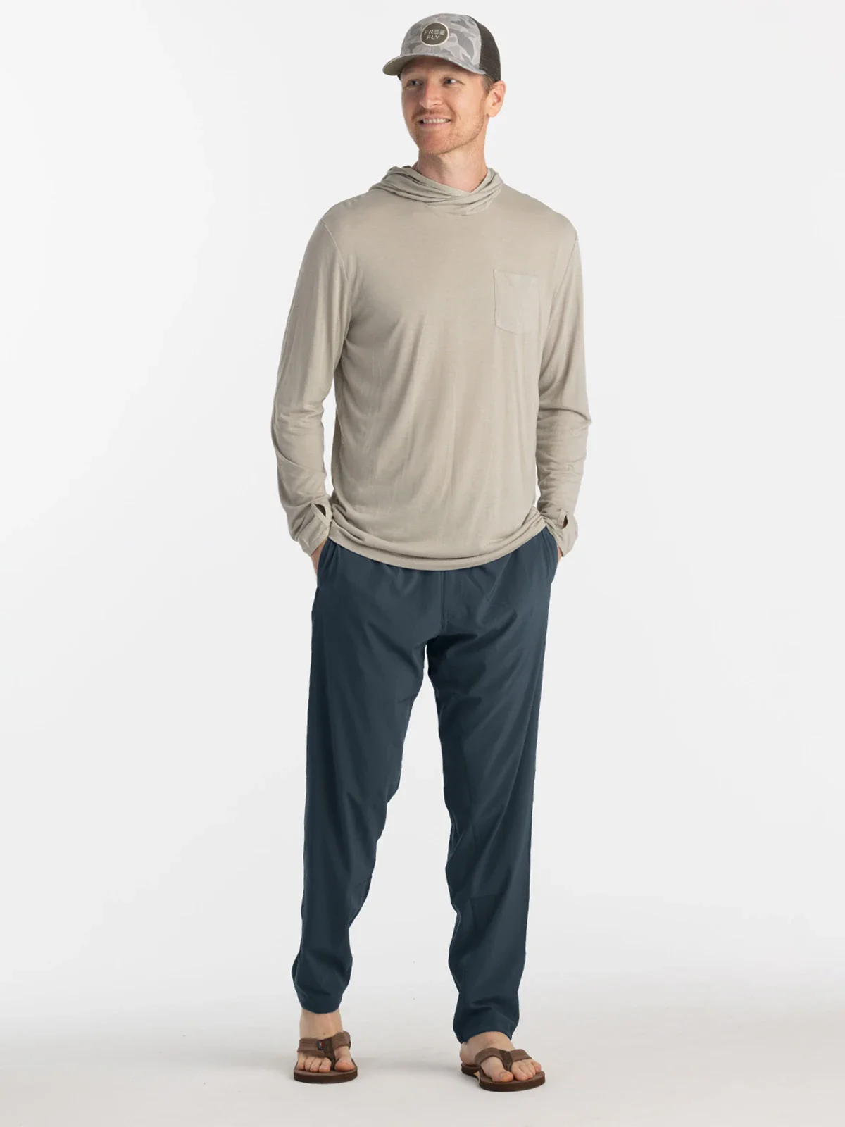 Free Fly Men's Breeze Pant in Blue Dusk II