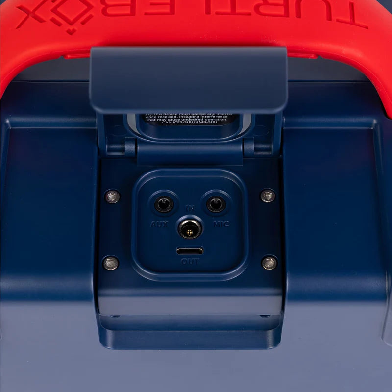 Turtlebox Outdoor Bluetooth Waterproof Gen 3 Portable Speaker in Americana Blue