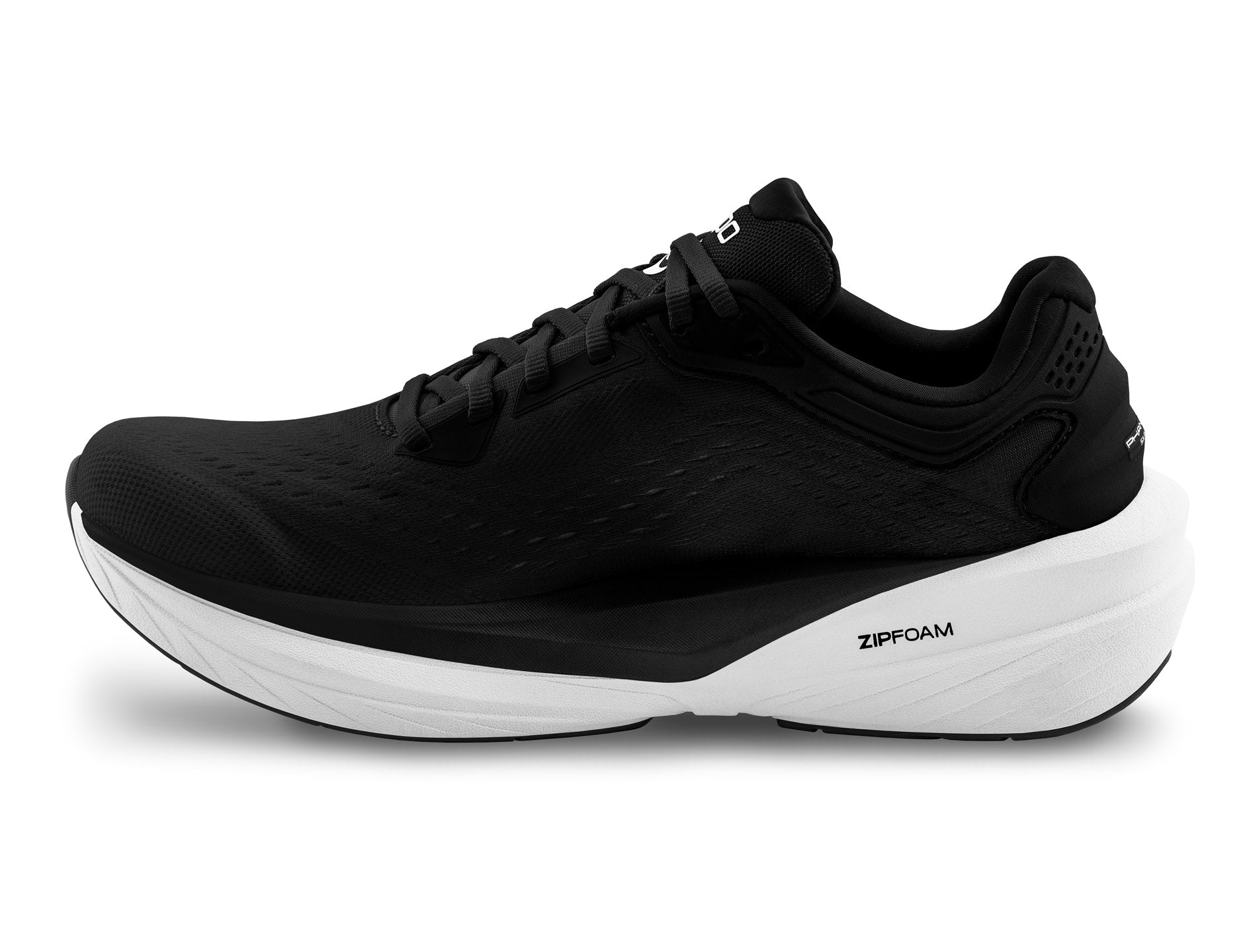 Women's Topo Athletic Phantom 4 Running Shoe in Black | White