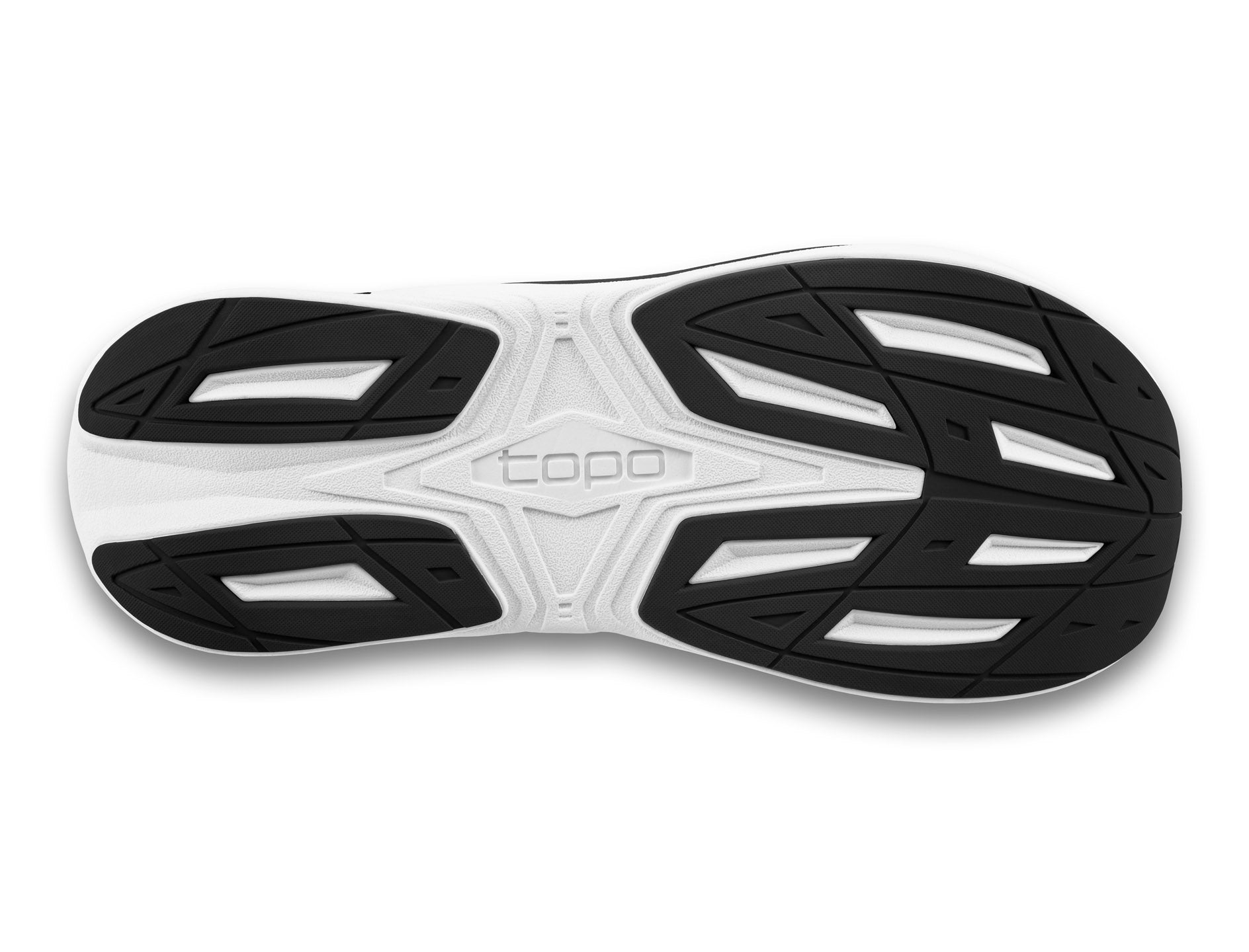 Men's Topo Athletic Phantom 4 Running Shoe in Black | White