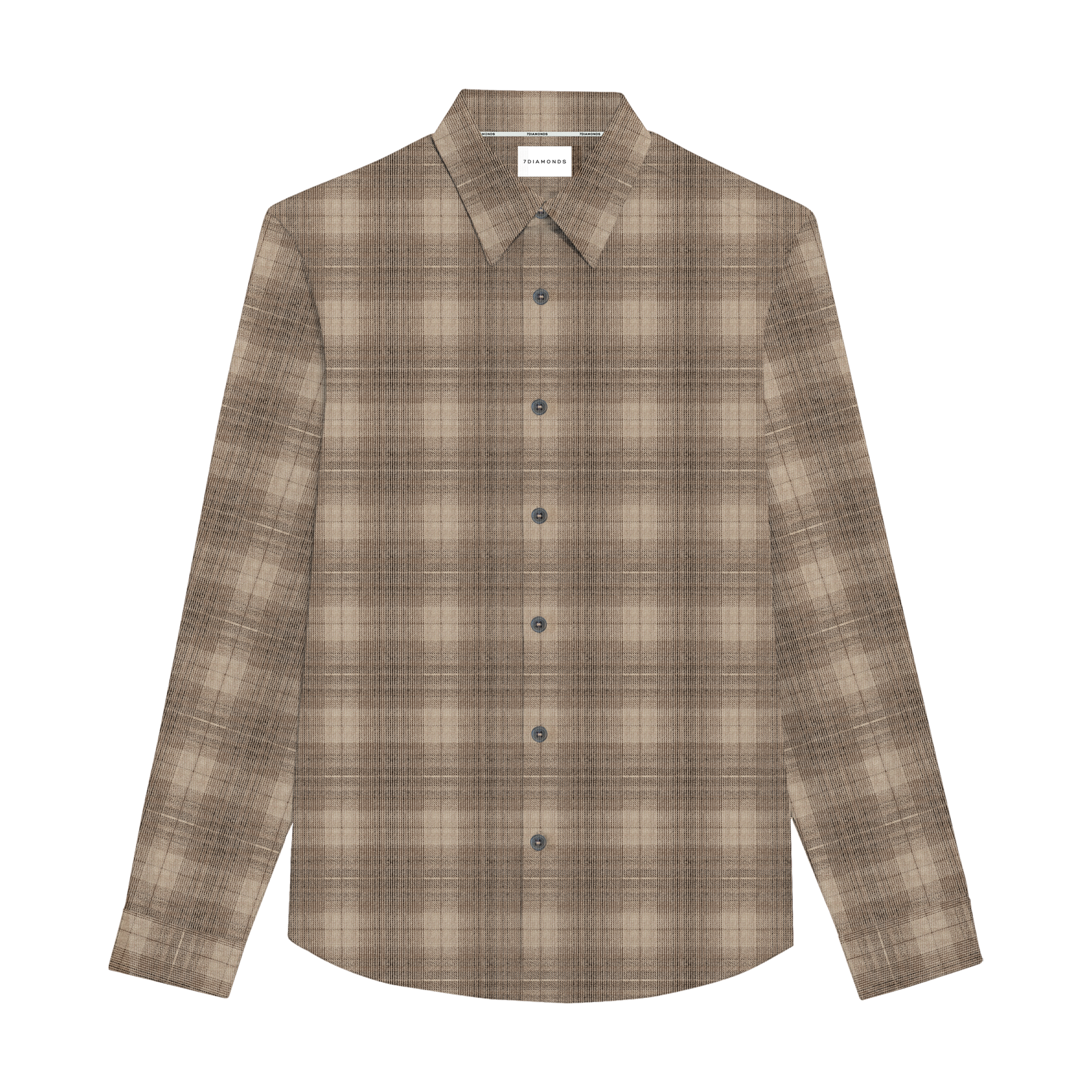 7DIAMONDS Pearce Brushed Cord Long Sleeve Shirt in Sandstone