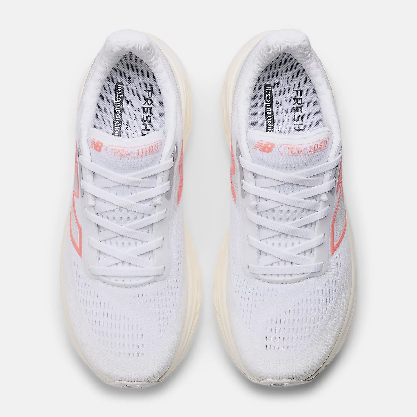 Women's New Balance Fresh Foam X 1080 v14 in White | Beige | Red