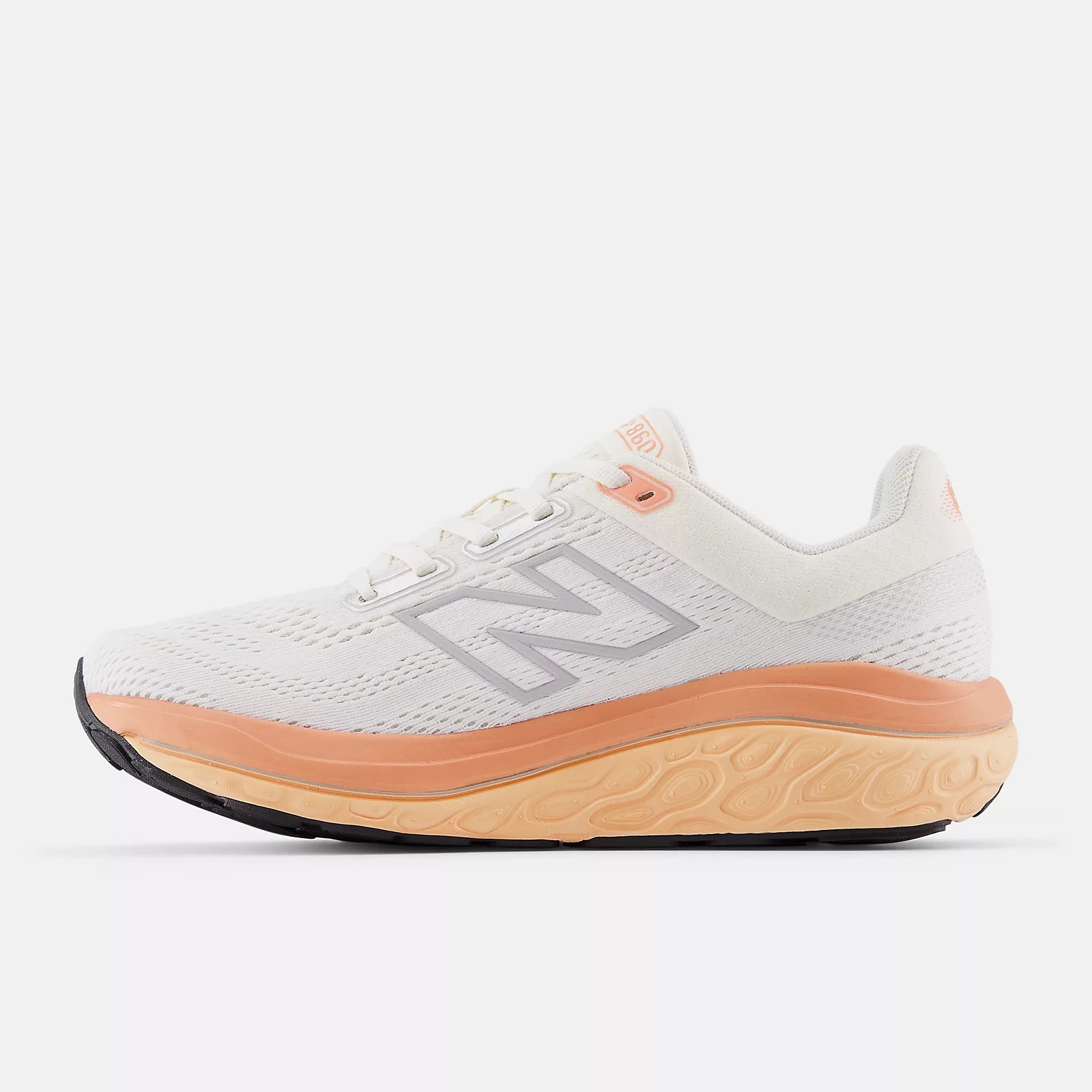 Women's New Balance Fresh Foam X 860 v14 Running Shoe in White/Beige/Orange