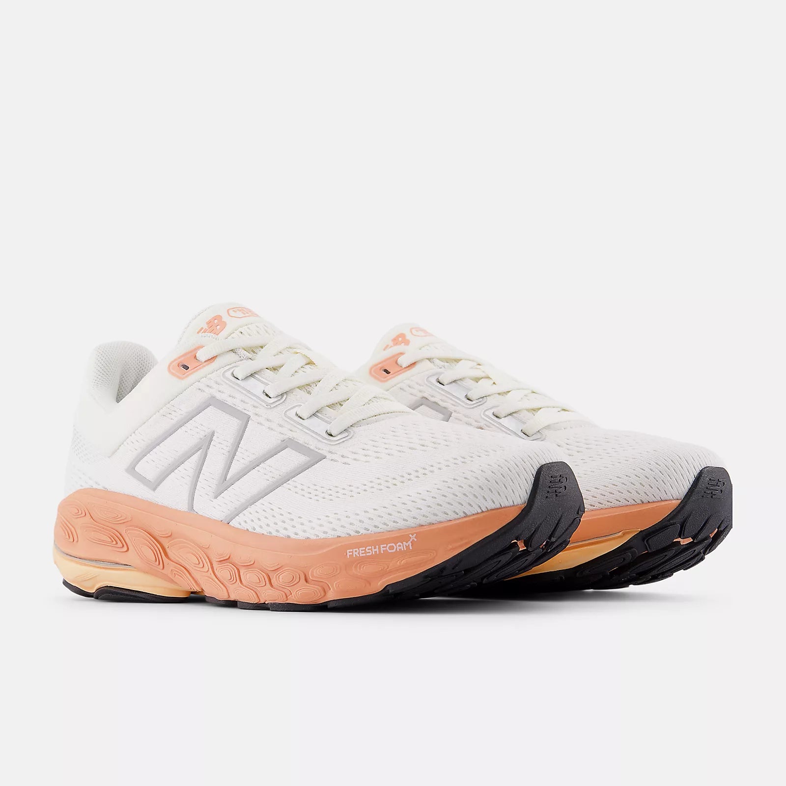 Women's New Balance Fresh Foam X 860 v14 Running Shoe in White/Beige/Orange
